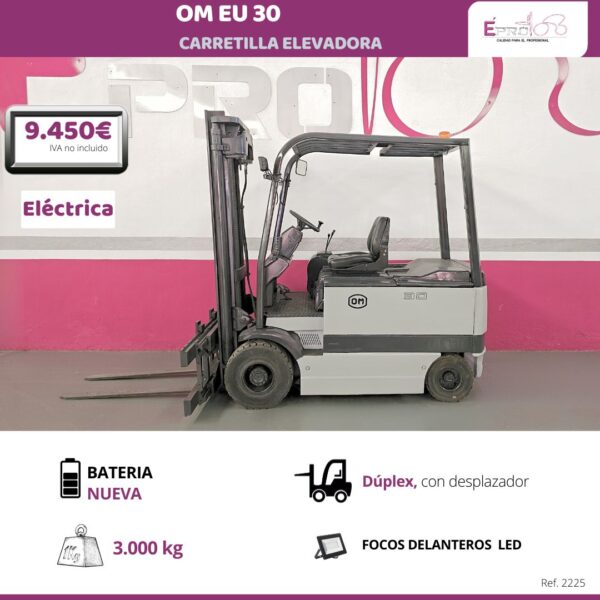 CARRETILLA ELEVADORA ELECTRICA OM