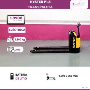 TRANSPALETA ELECTRICA HYSTER