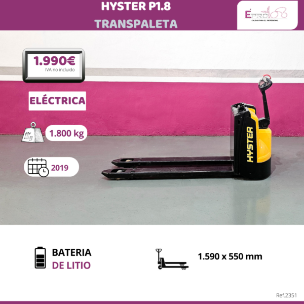 TRANSPALETA ELECTRICA HYSTER