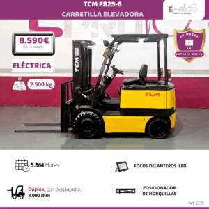CARRETILLA ELEVADORA ELECTRICA TCM BATERIA NUEVA