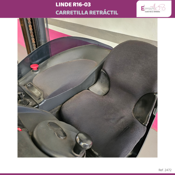 CARRETILLA RETRACTIL LINDE 1600 KILOS - Imagen 5