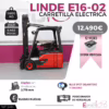 CARRETILLA ELEVADORA ELECTRICA LINDE