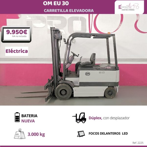 CARRETILLA ELEVADORA ELECTRICA OM