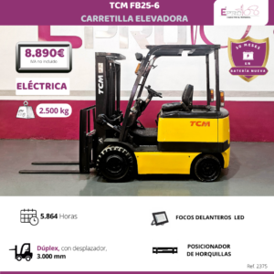 CARRETILLA ELEVADORA ELECTRICA TCM BATERIA NUEVA