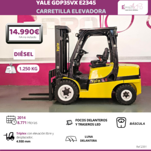 CARRETILLA ELEVADORA DIESEL YALE 2014