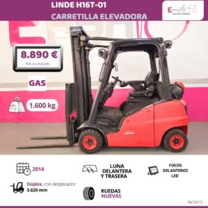 CARRETILLA LINDE ELEVADORA 1600 KILOS
