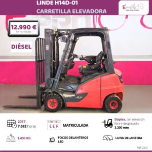 CARRETILLA ELEVADORA DIESEL LINDE