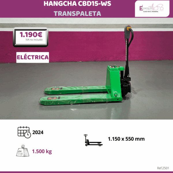 TRANSPALETA ELÉCTRICA HANGCHA