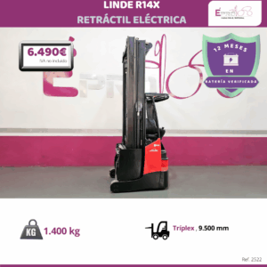 RETRACTIL ELECTRICA LINDE 1400 KG