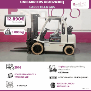 CARRETILLA ELEVADORA GAS UNICARRIERS