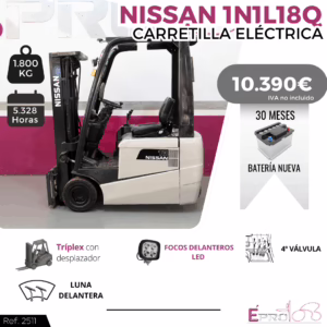 CARRETILLA ELEVADORA NISSAN 1800 KILOS