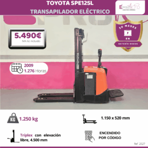 TRANSAPILADOR 1250 KILOS TOYOTA