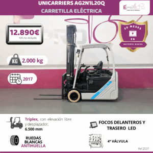 CARRETILLA ELEVADORA UNICARRIERS ELECTRICA