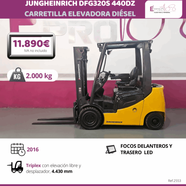 CARRETILLA ELEVADORA DIESEL JUNGHENRICH