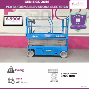 PLATAFORMA ELEVADORA GENIE GS-2646