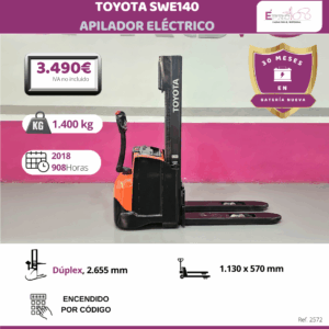 APILADOR ELECTRICO TOYOTA 1400 KG