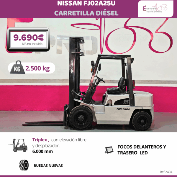 CARRETILLA ELEVADORA NISSAN