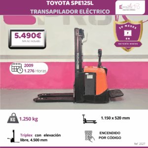 TRANSAPILADOR 1250 KILOS TOYOTA