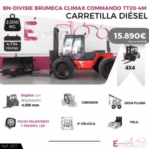 CARRETILLA ELEVADORA BN DIÉSEL 4X4
