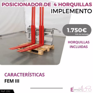 POSICIONADOR DE 4 HORQUILLAS IMPLEMENTO