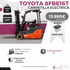 CARRETILLA ELEVADORA ELECTRICA TOYOTA